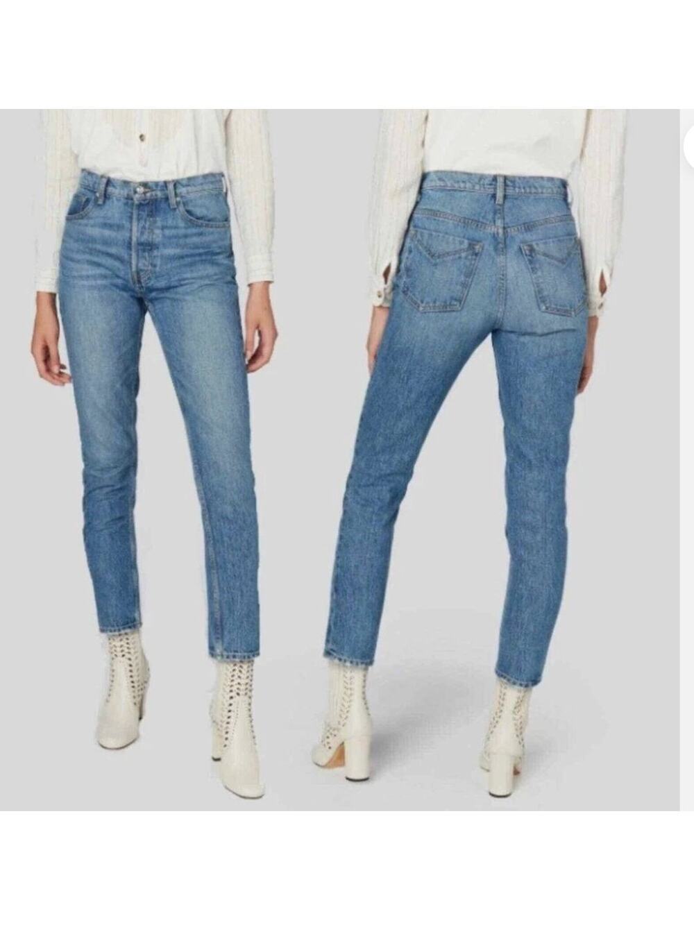 Derek Lam 10 Crosby Lou High-Rise Straight Leg Jeans 29